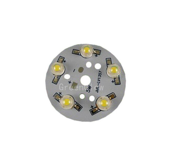 10X Super bright LED module aluminium PCB with LEDs 5W aluminum base round pcb with leds free shipping