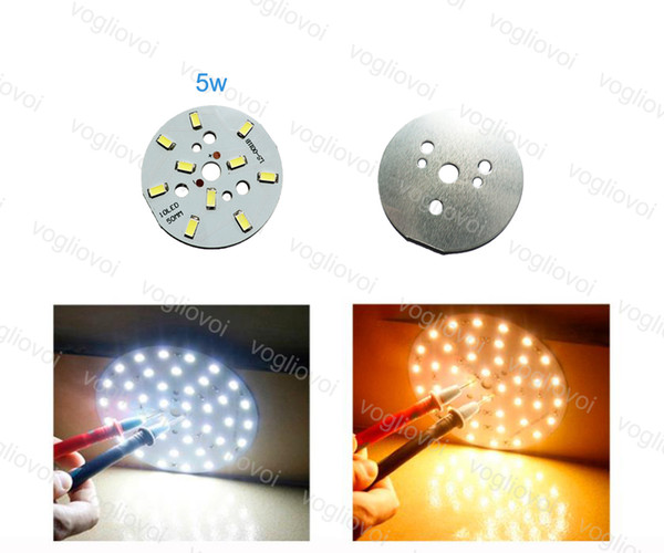 Light Beads 5W with Aluminum Plate 50mm For Ceiling Lamp Down lighting White Warm White 1.5mm Thickness 5730 SMD Brightness EPACKET