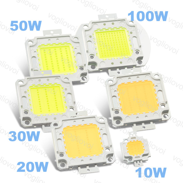 LED Bead 10W 20W 30W 50W 100W High Power Cob 24MIL White Warm White For Highbay Lamp Flood Lamp Street Lamp Leads PACKET