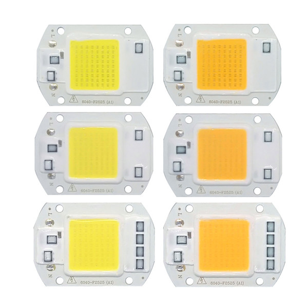 5pcs/lot LED COB Chip 20W 30W 50W 220V Input Led COB Beads Smart IC Driver for DIY Outdoor Flood Light Chip