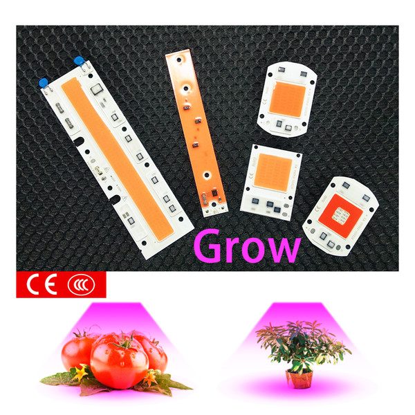 10PCS/LOT Led Grow Light Chip 20W 30W 50W 70W Full Spectrum 380nm~780nm For Hydroponics Greenhouse DIY for Led COB Grow Lamp