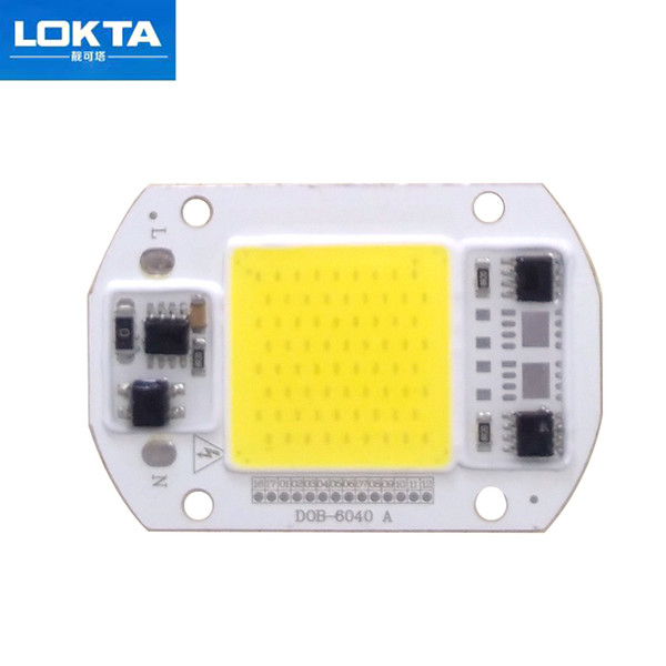 50PCS/LOT LED Lamp Chip COB 30W 40W 50W AC220VLED COB Chip Cold/Warm White Smart IC For DIY LED Spotlight Floodlight