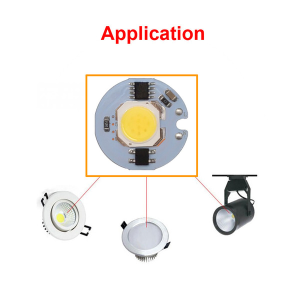 30PCS/LOT LED COB Chip 9W 7W 5W 3W AC 220V Input With Smart IC Cold White Warm White For DIY LED Spotlight Floodlight