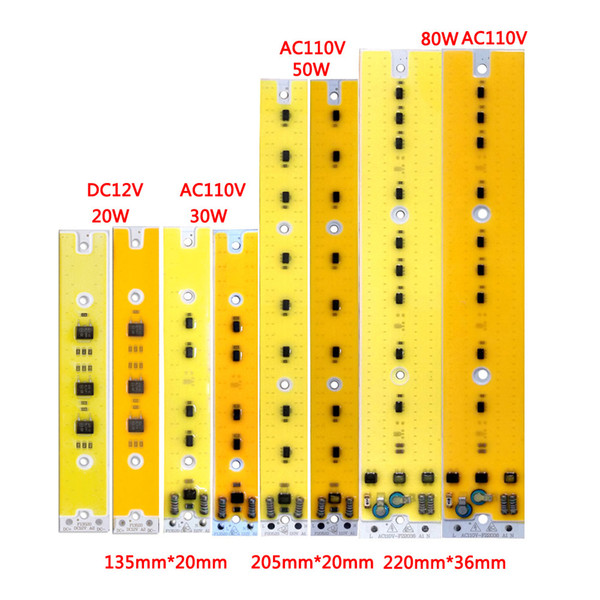 30pcs/lot LED COB Chip 30W 45W 75W 20W LED COB Lamp AC110V/DC12V Smart IC driver LED Spotlight Floodlight Chip Cold White Warm White