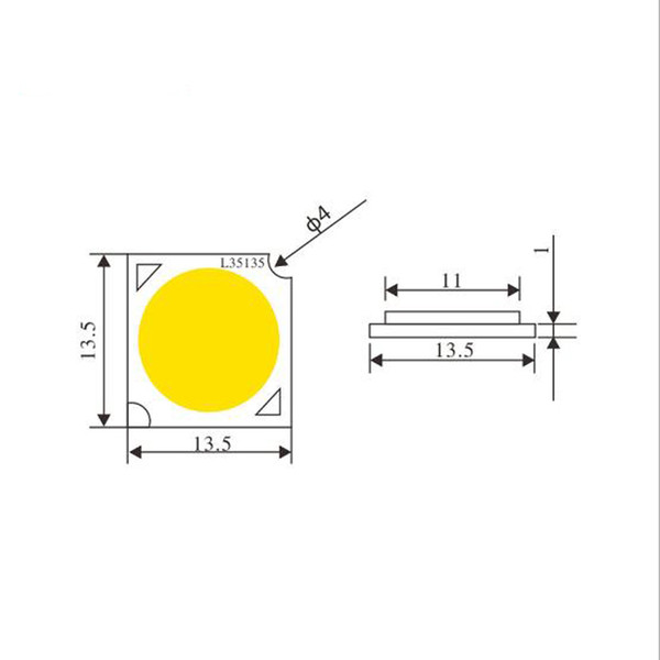 COB led light source 7W DC21-23V Warm Natural White LED COB Lamp Chip for Downlight Ceilinglight Tracking Lamp