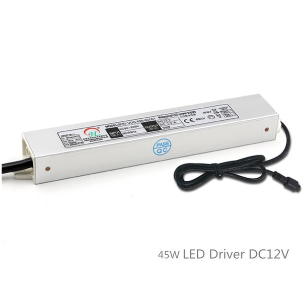 45W Power Supply Constant Voltage LED Driver DC12V CE RoHS Waterproof IP67