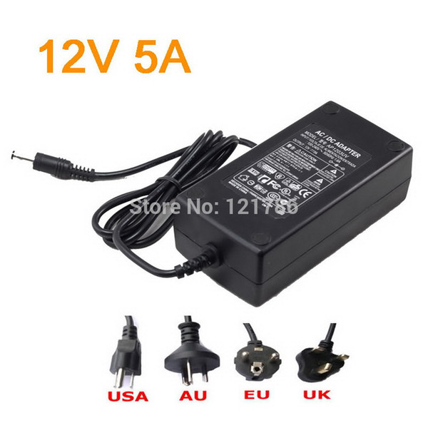 12v 5a 60W LED Power Supply for 3528 5050 Led Strip 12V 5A LED transformer for led strip