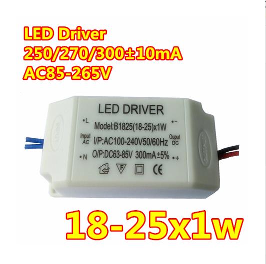 AC110-240V 110V 220V (18-25)x 1W LED Driver 18W 20W 24W Power Supply Lighting Transformers for LED Strip Downlight Fireproof