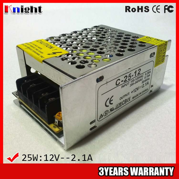 wholesale 12/24V 25W 2A Power supply for led strip light, AC90-265V input voltage Medical Devices power supply