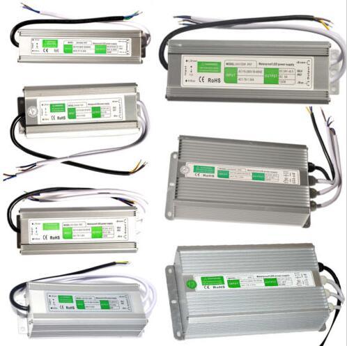 Waterproof IP67 Led Transformer 10W 20W 30W 45W 50W 60W 80W 100W 120W 150W Led Power Supply AC 90V-250V DC 12V Free Shipping