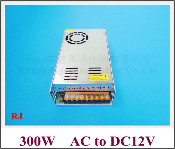 300W 25A LED transformer LED switching power supply input AC110V / AC120V / AC220V / AC240V output DC12V 300W 25A ROHS CE