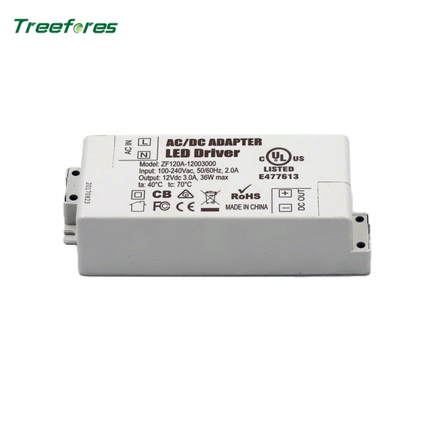 AC 100-240V Led Lights External Constant Pressure Drive DC 12V Mini Ultra-thin Small Volume Transformer Cosmetic Mirror Power