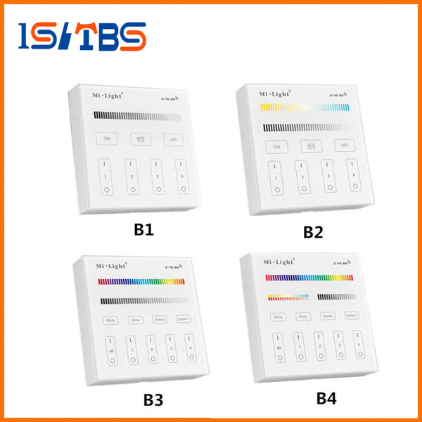 Mi Light B1 B2 B3 B4 Panel Controller 2 X AAA Battery 2.4G RF Touch Screen Control for CCT DIM RGB RGBW RGB+CCT LED Strip / Bulb