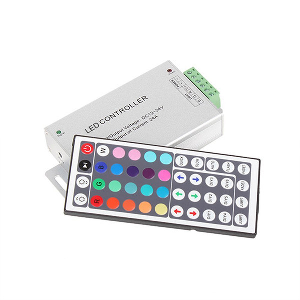 IR Remote Controller DC12V-24V 12A 144W 44 Keys For RGB SMD 5050 3528 LED Strip Aluminum for longer Working