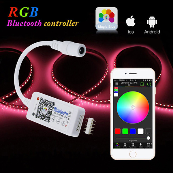 DC 12V Mini WIFI LED RGB Controller 4 Channel Bluetooth RGBW Led Controller APP For 5050 3528 RGB/RGBW LED Strip Light