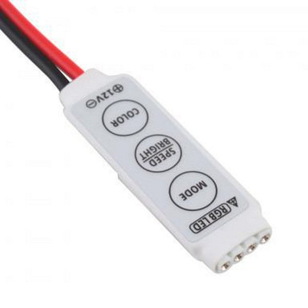 mini rgb led strip light controller DC 12V 3 keys rgb control for rgb led strip lights