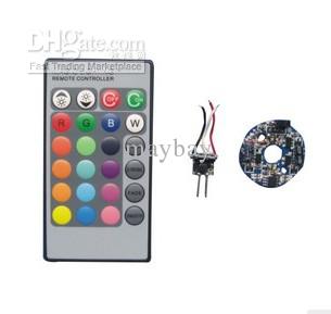 10pcs MR16 3W RGB inside led driver with remote controller