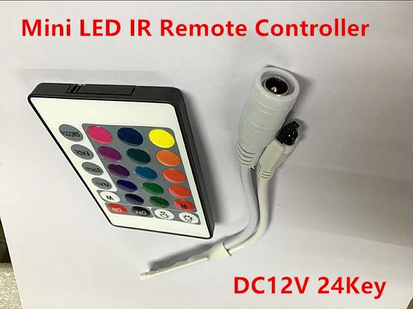 DC 12V 24 Key Mini LED IR Remote Controller For 3528 5050 led RGB Strip Light