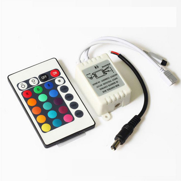 LED lights with controller 24 key controller DC5V 9V 12-24V colorful lights RGB controller free shipping