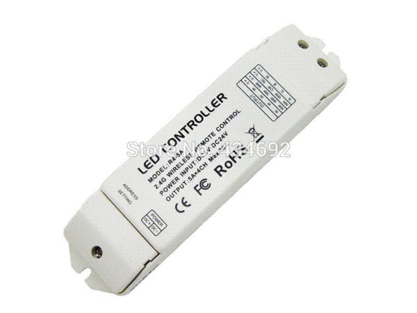 2.4G Wireless R4-5A CV Zone Receiving LED Controller DC5V - 24V 5A X 2CH 4 Zones Control For RGB Lighting Control