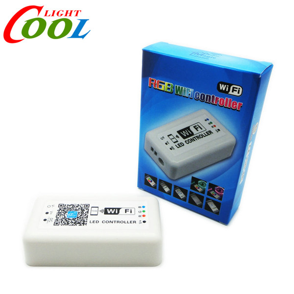 Wholesale-DC12-24V WIFI LED Controller for RGB LED Strip Smart RGB Controller.