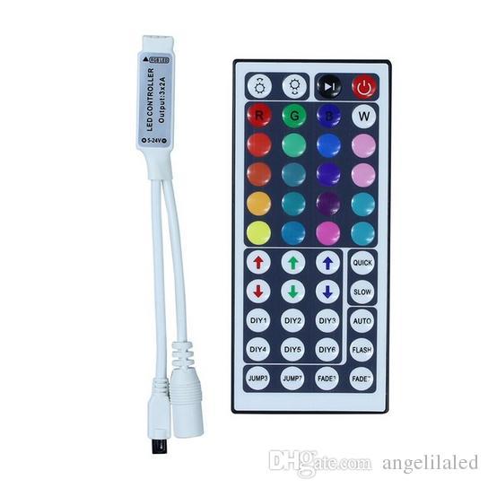 RGB Controllers DC12V 44Key Mini IR Remote Controller For Flexible tape SMD3528 5050 RGB LED Strip Lights