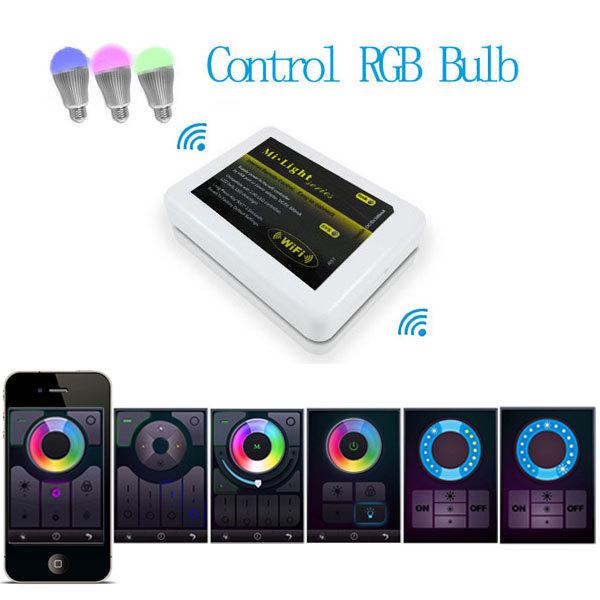 WiFi Controller for 2.4G RGB Bulb LED Strip Light Lamp Lighting for iPhone iPad Android System Free Shipping wholesale