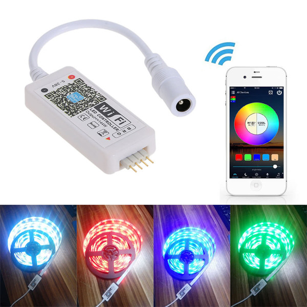 Wifi LED RGB Controller Mini Wireless APP Remote Dimmer For Android IOS Mobile Phone for RGB Flexible Led Strip Light