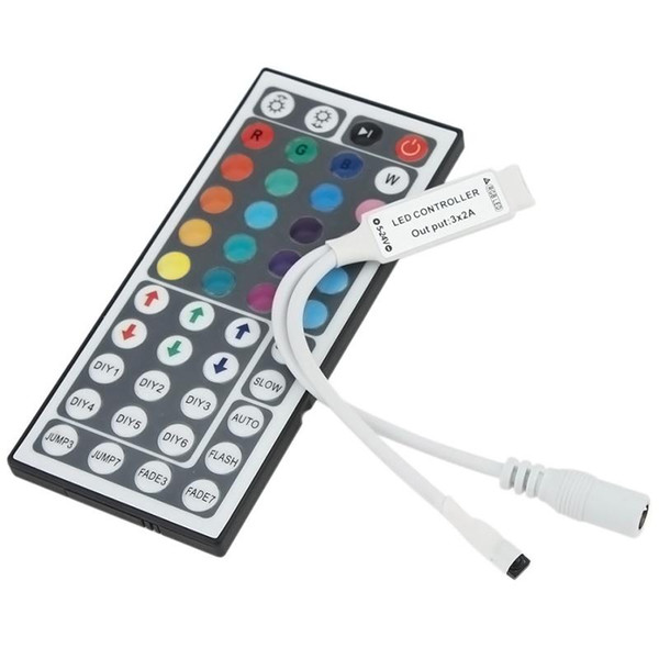 DC12V 6A Mini 44Key IR Remote Controller for 5050 3528 SMD RGB LED Strip Light LY507