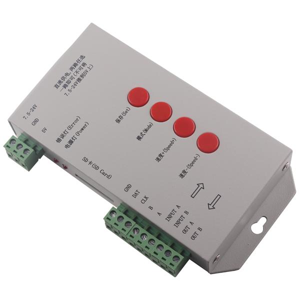 APA102 LED Controller,T-1000C sd card led pixel controller(T-1000S C Version for APA102 Chip);SPI signal output,max 2048pixels