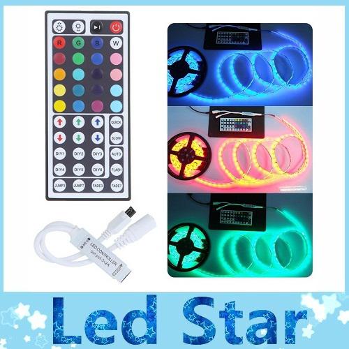 Newest DC 12V 44 keys IR remote RGB LED controller best for 3528 5050 smd led lights strip