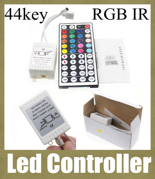 ir remote control light switch mini programmable led controller rgb control box wireless 44 key led strip remote control led light bar DT002