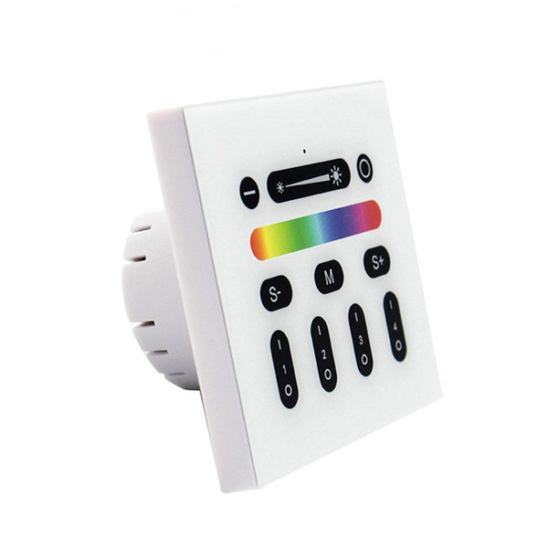 2.4G LED Controller RGBW Mi Light Wireless RF Remote Dimmer Switch 4 Zone Wall Mount Panel Switches for MiLight Series LED Lights Lamp Bulb