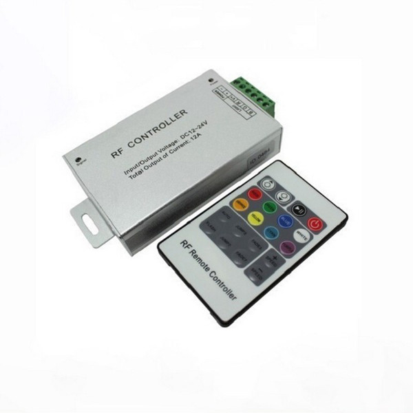 DC12V-24V 12A Wireless RF Led Remote Controller 20 Key rgb led controller For SMD 5050 3528 LED Strip lights modules