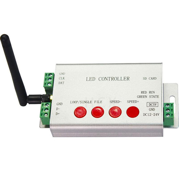 led wifi controller,1 port control 2048 pixels,DMX512 controller,support WS2812,DMX512,etc.Controlled by android phone via WLAN