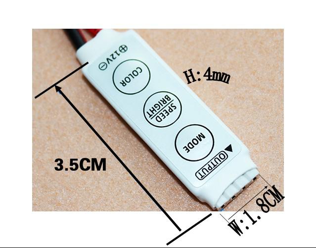 Free shipping hot sale mini controller(single color/RGB)-12V-144W-convenient