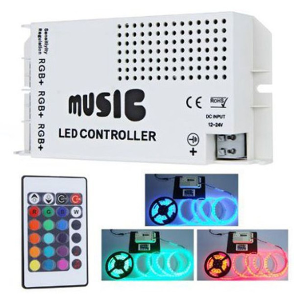 2016 Hot sale led lighting led strip light Music Sound Sensitive IR Controller For RGB LED Lights Strip 12V 6A