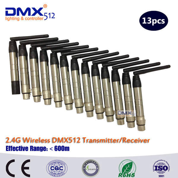 Hot sale 2.4Ghz ISM DFI WDMX wireless DMX512 transmitter & receiver wireless dmx controller LED DMX for DMX Equipment