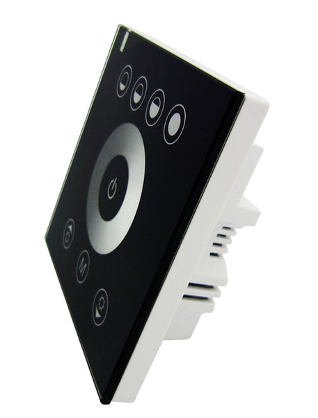 Touch Panel Single Color Led Dimmer Controller 2 Channels Wall Mounted DC12-24V For Led Strip Light Bulb Lamp DIY 5pcs/lot