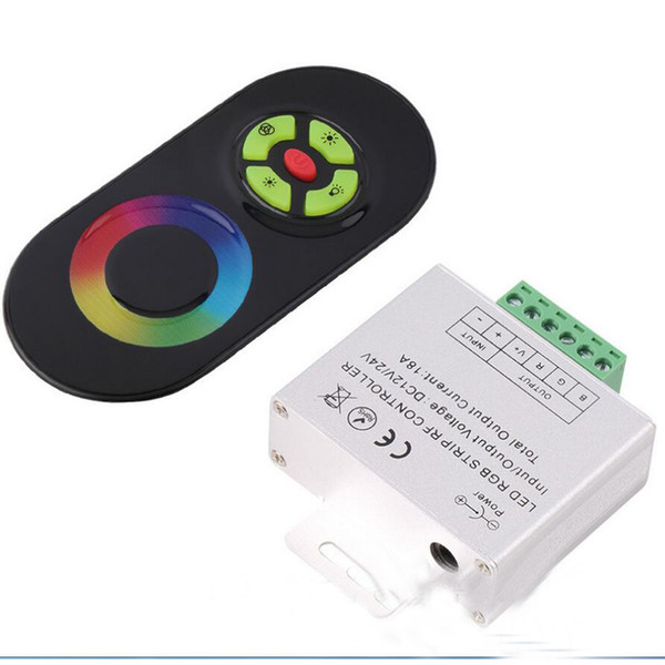 Wireless RF SMD 5050/3528 RGB led strip light Touch Dimmer Remotely Controller, DC strips remote control for RGB LED Strip Light