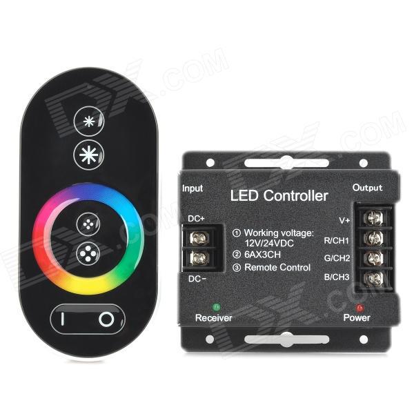 Hot!1pcs RF Remote Control Touch Controler LED RGB Controller Dimmer For Strip 12V Free Shipping