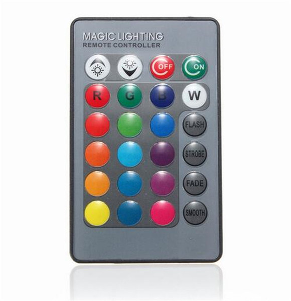 Mini 24 Keys RGB IR Wireless Remote Controller For Globe Bulbs RGB Light Lamp LED Strip Lights Without Battery