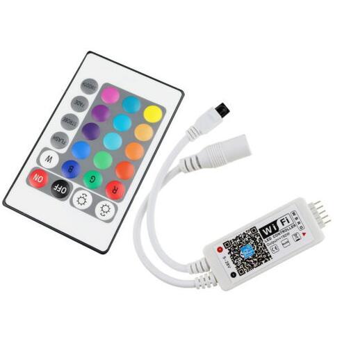 DC12V LED WIFI RGB / RGBW Controller with 24key remote IOS/Android Mobile Phone wireless for RGB / RGBW LED Strip