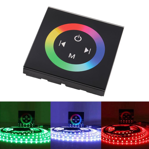 NEW Household Wall RGB LED Touch Panel Controller led Dimmer for DC 12V LED Strip