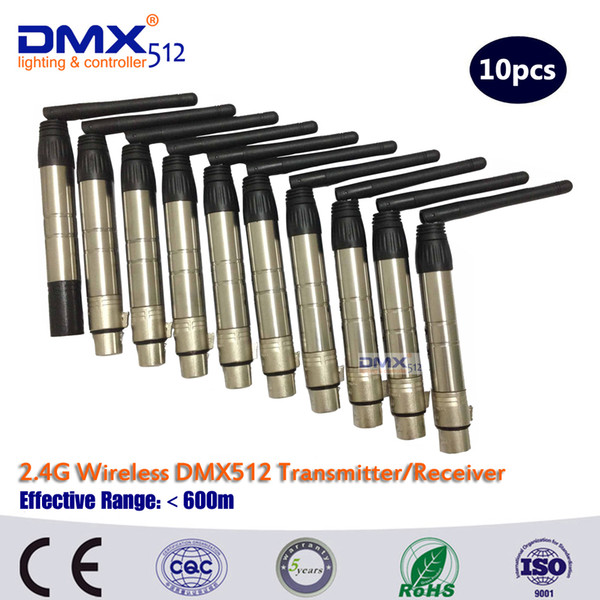 DHL Free Shipping wireless dmx transmitter and receiver for DMX 512 Control Pannel Disco DJ Party Stage Lighting