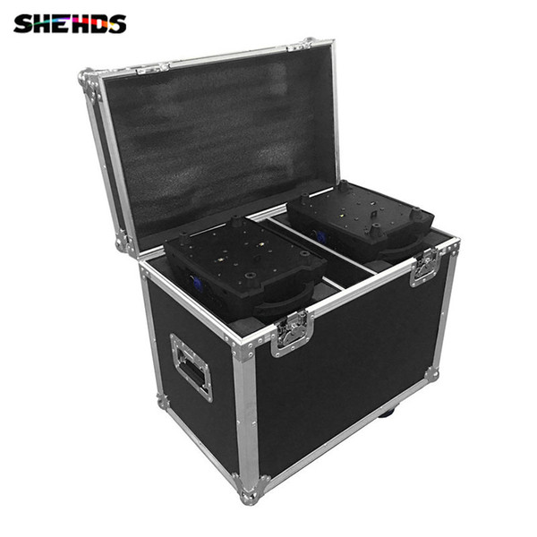 Flight Case with 2/4 pieces LED Zoom Wash 36x18W RGBWA+UV Color DMX Stage Touch Screen,LED Moving Head Wash Light Good for DJ