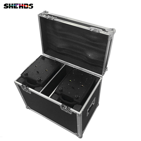 FlightCase with 2/4pcs LED Wash Zoom 36x12W RGBW Moving Head Lighting LED Beam party lights, SHEHDS Stage Lighting