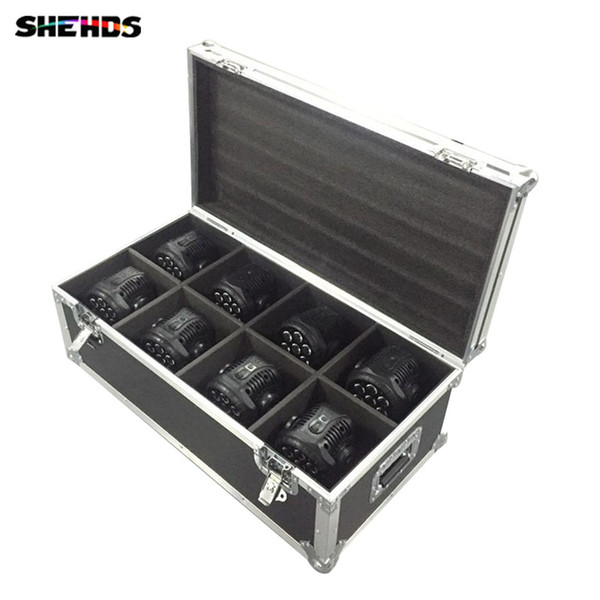 Flight Case with 2/4/6/8 pieces LED Wash Moving Head 7x12W RGBW Lighting for Disco KTV Party Fast Shipping,SHEHDS