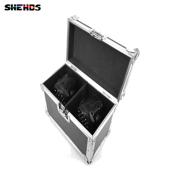 FlightCase with 2/4/6/8pcs LED Wash 7x18W RGBWA+UV Moving Head Lighting LED Beam party lights, SHEHDS Stage Lighting