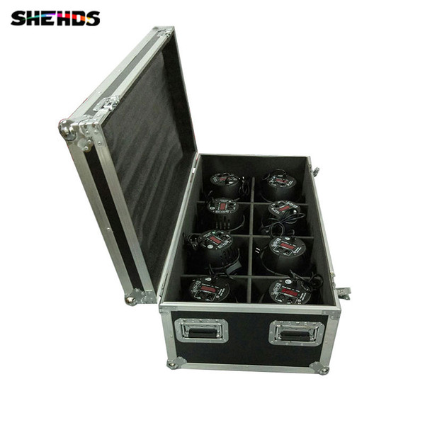 Flight Case with 4/8 pieces LED Par Can 54x3W Lighting 4IN1 LED Light for Disco KTV Party Fast Shipping